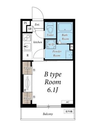 リブリ前原東の物件間取画像